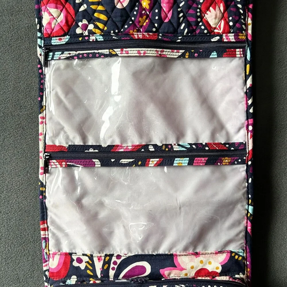 Vera Bradley Painted Paisley Hanging Organizer Travel Toiletry Cosmetic Bag